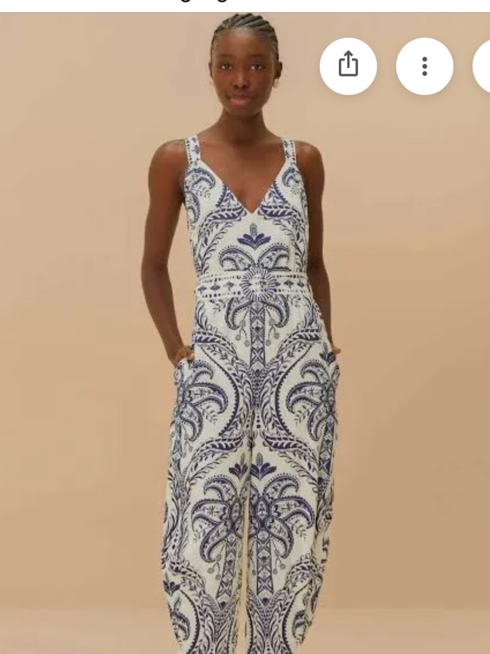 Farm rio tropical cameo jumpsuit